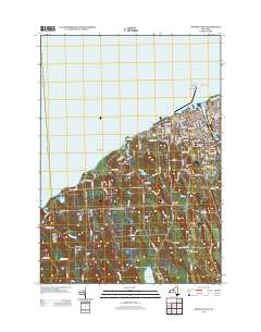 Oswego West 2013 topographic map thumbnail