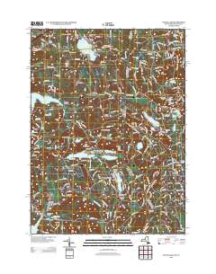 Peach Lake 2013 topographic map thumbnail