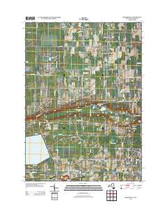 Ransomville 2013 topographic map thumbnail