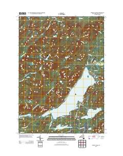 Piseco Lake 2013 topographic map thumbnail