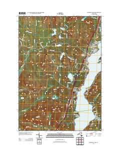 Schroon Lake 2013 topographic map thumbnail