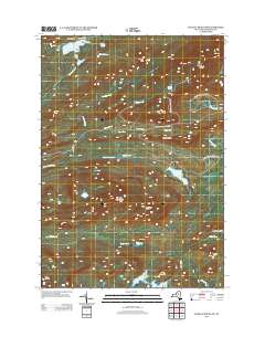 Wakely Mountain 2013 topographic map thumbnail