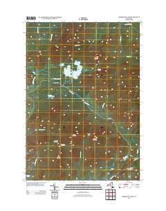 Ampersand Lake 2013 topographic map thumbnail