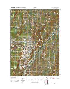 Hudson Falls 2013 topographic map thumbnail