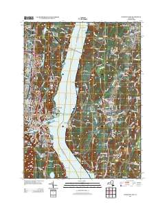 Kingston East 2013 topographic map thumbnail
