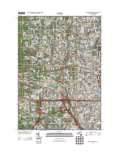 Rochester West 2013 topographic map thumbnail