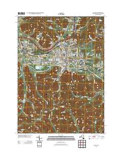 Olean 2013 topographic map thumbnail
