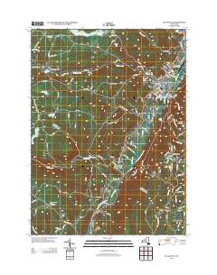 Ellenville 2013 topographic map thumbnail
