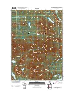 Dun Brook Mountain 2013 topographic map thumbnail