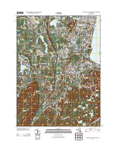 Cornwall-on-Hudson 2013 topographic map thumbnail