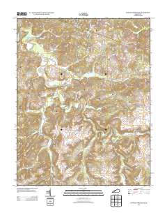 Dawson Springs SE 2013 topographic map thumbnail