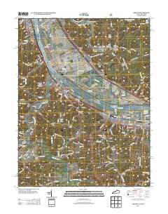 Greenup 2013 topographic map thumbnail