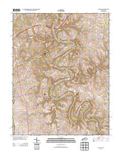 Salvisa 2013 topographic map thumbnail