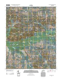 Blandville 2013 topographic map thumbnail