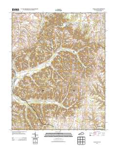 Halls Gap 2013 topographic map thumbnail