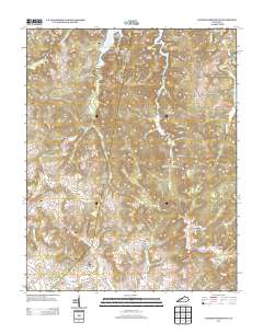 Dawson Springs SW 2013 topographic map thumbnail