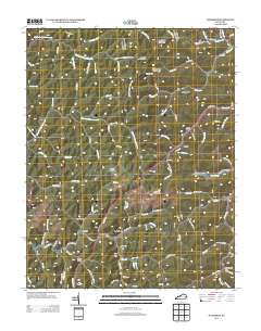Handshoe 2013 topographic map thumbnail