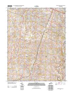 Nicholasville 2013 topographic map thumbnail