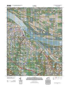 Paducah East 2013 topographic map thumbnail