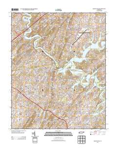 Boone Dam 2013 topographic map thumbnail