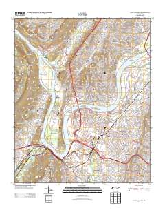 Chattanooga 2013 topographic map thumbnail