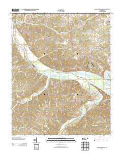 Cheatham Dam 2013 topographic map thumbnail