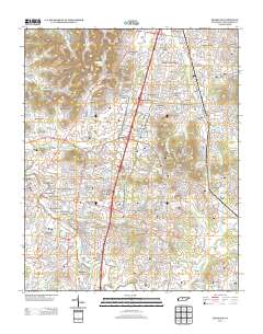 Franklin 2013 topographic map thumbnail