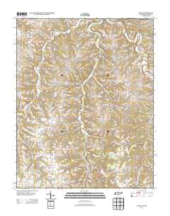 Galen 2013 topographic map thumbnail