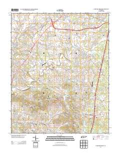 Carters Creek 2013 topographic map thumbnail