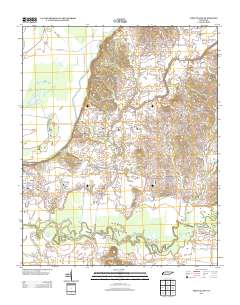 Fort Pillow 2013 topographic map thumbnail