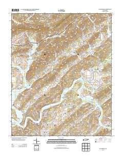 Elverton 2013 topographic map thumbnail