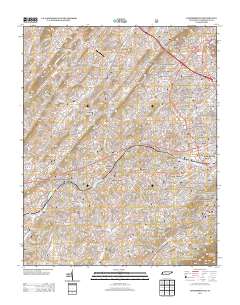 Jonesborough 2013 topographic map thumbnail