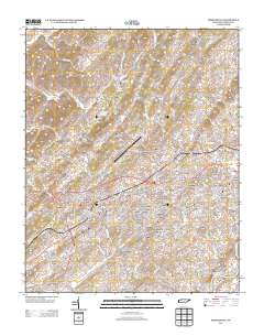 Greeneville 2013 topographic map thumbnail