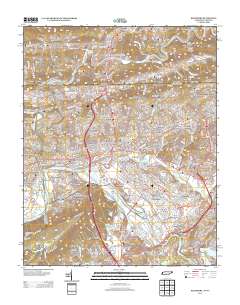 Kingsport 2013 topographic map thumbnail