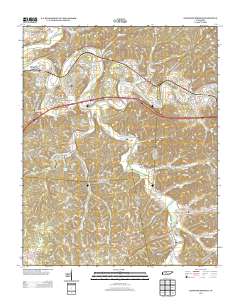 Kingston Springs 2013 topographic map thumbnail