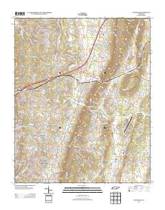 Ooltewah 2013 topographic map thumbnail