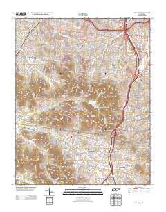 Oak Hill 2013 topographic map thumbnail