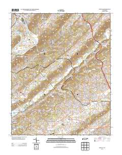 Powell 2013 topographic map thumbnail