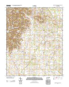 Short Mountain 2013 topographic map thumbnail
