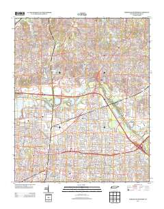 Northeast Memphis 2013 topographic map thumbnail