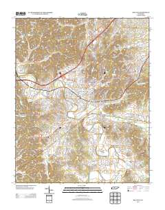 Bellevue 2013 topographic map thumbnail