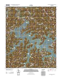 Center Hill Dam 2013 topographic map thumbnail