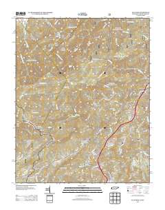 Flag Pond 2013 topographic map thumbnail