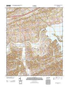 Douglas Dam 2013 topographic map thumbnail