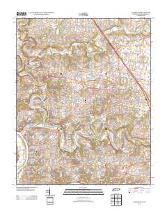 Clarksville 2013 topographic map thumbnail