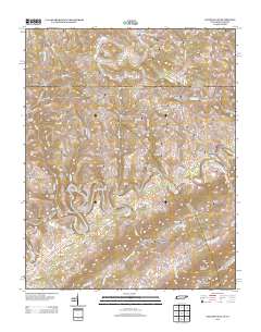 Coleman Gap 2013 topographic map thumbnail