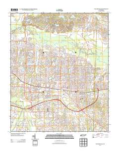 Collierville 2013 topographic map thumbnail