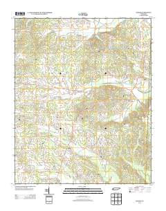 Michie 2013 topographic map thumbnail