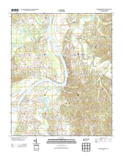 Hookers Bend 2013 topographic map thumbnail