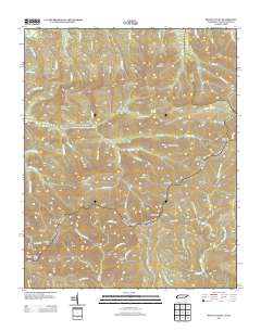 Mount Guyot 2013 topographic map thumbnail